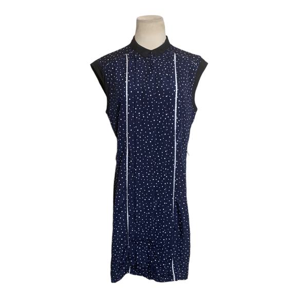 Jason Wu blue polka dots sleeveless dress size Medium - Picture 6 of 10